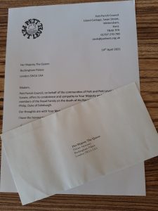 pett pc condolence letter to her majesty the queen